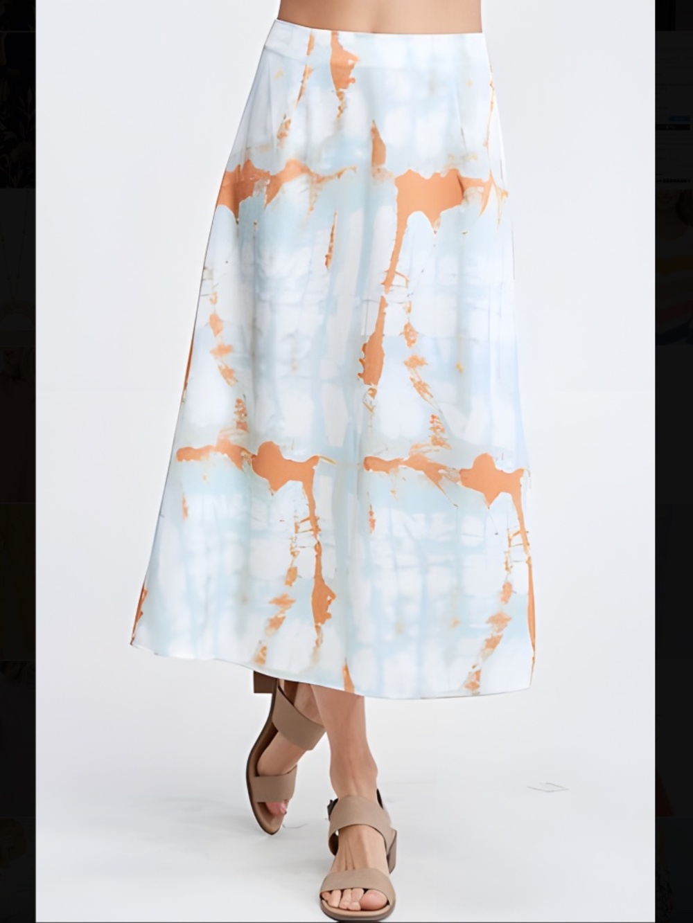 Papermoon Tie Dye Midi Skirt
